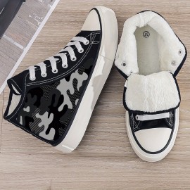 Stylish Men's Cushioned High Tops, Non-Slip & Secure-Fit Lace-Up Sneakers for Outdoor Activities