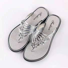 Women's Slippers Summer Sandals Flat Sandals Light Slippers Wear Casual Herringbone Slippers