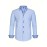 Elegant Men's Long Sleeve Button Up Shirt for Business Meetings and Mature Style