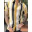 Color Block Stripe Pattern Print Men's Short Sleeve Button Up Lapel Shirt For Summer Resort Holiday, Hawaiian Style